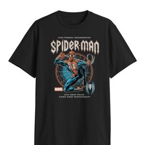 Marvel Spider-Man Graphic Black Tee
